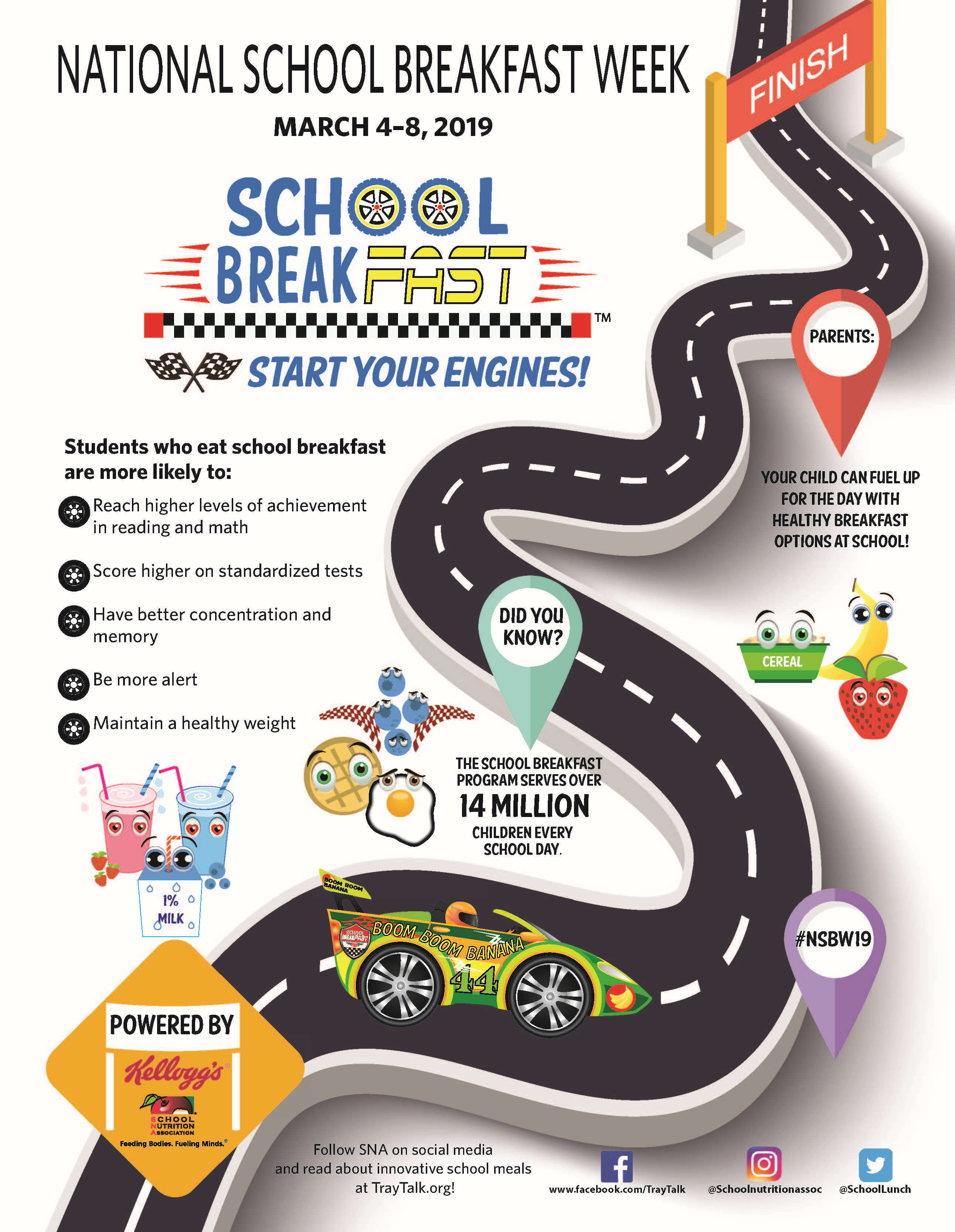 National School Breakfast Week 2019 infographic