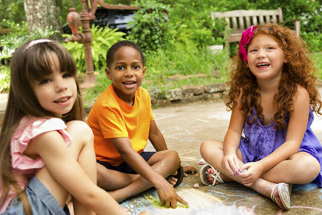 kids playing outside